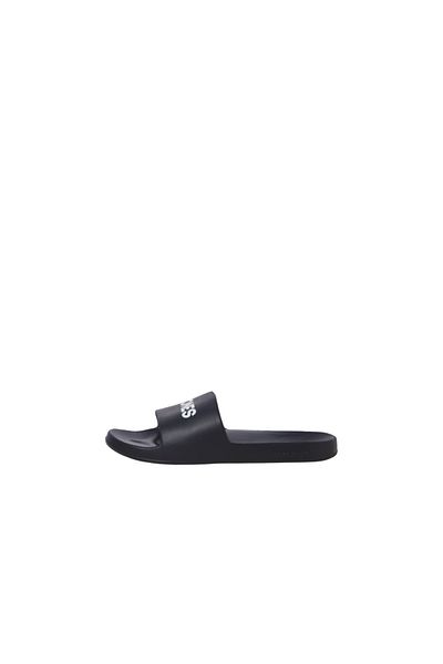 Jack & Jones Ανδρικές μαύρες παντόφλες με λογότυπο μάρκας, άνετη σόλα και κομψή εμφάνιση, κατάλληλες για καθημερινή χρήση και χρήση στην παραλία 1225124