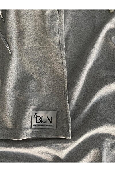 belean Etiket Detay  Erkek Siyah Şort Likralı Esnek Süprem Penye Kumaştır. Ter Tutmaz.