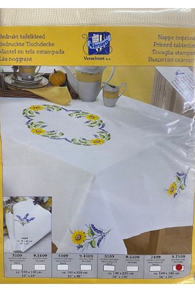 Vervaco 140*140 cm Processing Tablecloth - 9.7109