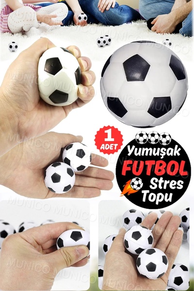 Munico Mini Futbol Topu Stres Azaltıcı Ev & Ofis Sinir Bozukluğu Düzeltici Pa...