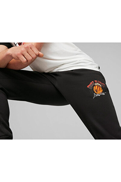 Puma Graphic Booster Sweat Erkek Günlük Eşofman Altı 62481301 Siyah