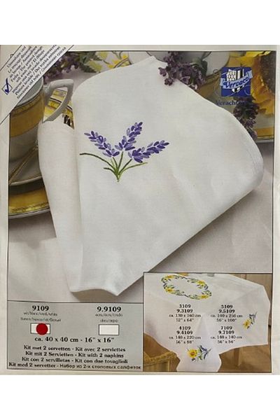 Vervaco 40*40 cm Kit Embroidery Table Napkin - 9109