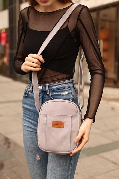 KIRASE Νέο μοντέλο Unigue Written Canvas Crossbody Τσάντα