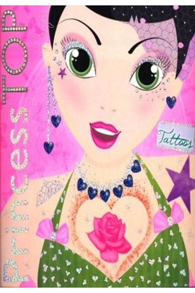 Çiçek Yayıncılık Princess Top Designs-Tattoos Flower Publishing Book