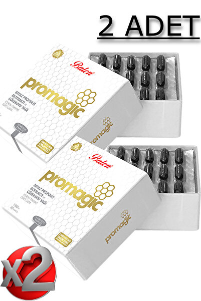 Balen 2 Adet Promagic Propolis Ekstraktı ve Çörekotu Yağı İçeren 60 Adet Yumu...