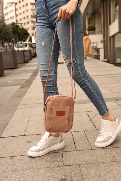 KIRASE Νέο μοντέλο Unigue Written Canvas Crossbody Τσάντα