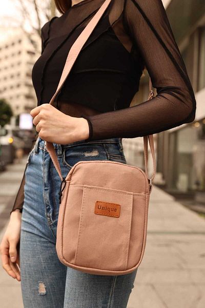 KIRASE Νέο μοντέλο Unigue Written Canvas Crossbody Τσάντα