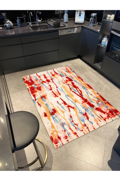 Rugs Modern Halı سجادة قاعدة منسوجة مزخرفة بنمط عزر متدفق بألوان مختلطة mirav...
