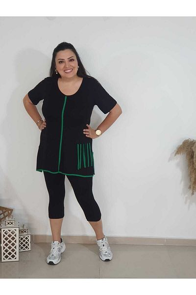 Melis Designer Set de jambiere de mărime mare de culoare cacao
