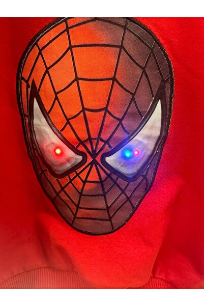 2Friends Kırmızı Spiderman Işıkları Yanan Takım- Gözlerine Basınca Işıkları Yanar-