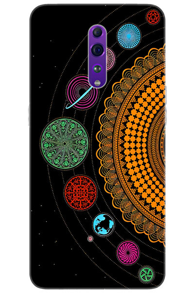 OPPO Reno Z (CPH1979) Uyumlu Kılıf Desen Baskılı Silikon Gezegenler Tasarım S...