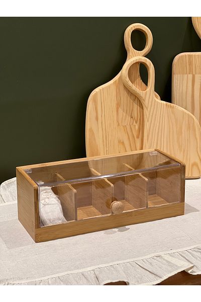 may home design 3 Compartment Tea Box