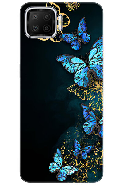 OPPO A73 (CPH2095) Uyumlu Kılıf Desen Baskılı Silikon Kelebekler STK:721 CP-X...
