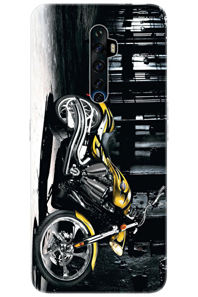 OPPO Reno 2Z (CPH1951) Uyumlu Kılıf Desen Baskılı Silikon Motorcycle STK:297 ...