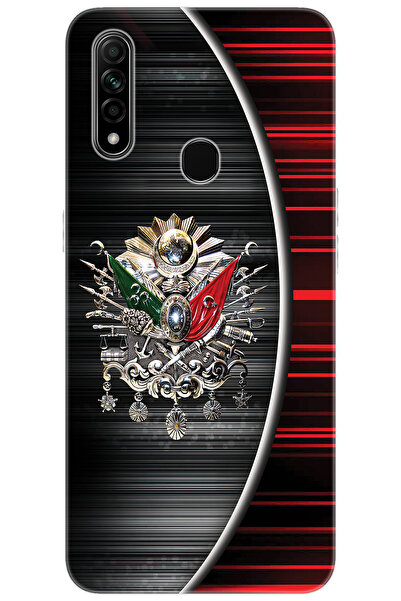 OPPO A31 (CPH2015) Uyumlu Kılıf Desen Baskılı Silikon Osmanlı Tuğra Tasarım S...