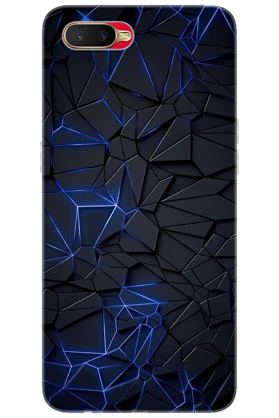 OPPO RX17 NEO (CPH1893) Uyumlu Kılıf Desen Baskılı Silikon Prizmatik Tasarım STK:667 CP-vsueVoQ