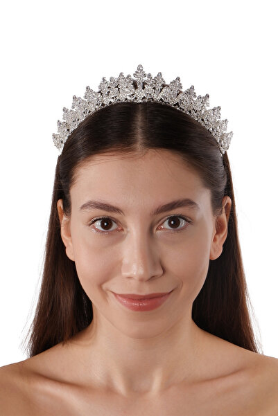 Limelia Coroana de mireasa cu piatra de zircon stralucitoare - design special