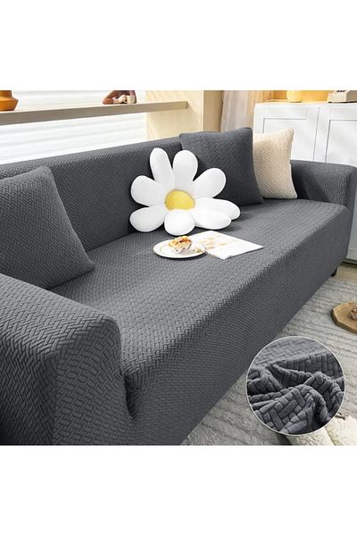 UYUMEV Husa de canapea cu model de caramizi 3 locuri - Canapea extensibila elastica Saraç. 1 bucată