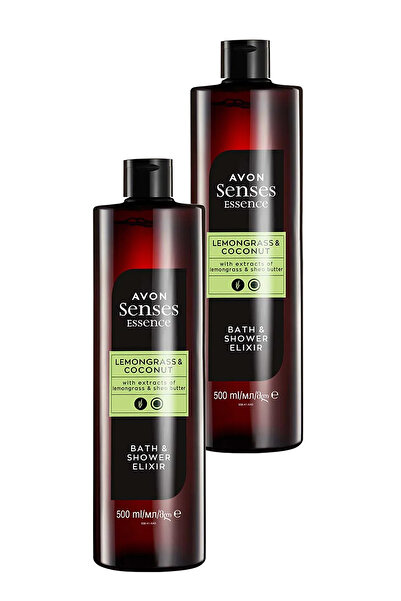 AVON Senses Essence Limon Otu Ve Hindistan Cevizi Kokulu Banyo Duş Jeli 500 Ml. İkili Set