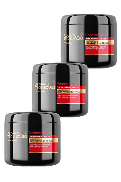 AVON Advance Techniques Reconstruction Onarıcı Saç Maskesi 375 Ml. Üçlü Set
