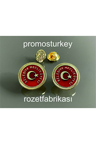 PROMOSTURKEY BELEDİYE MECLİS ÜYESİ ROZET 2 Lİ SET