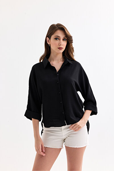 kabancım Dokulu Aerobin Kumaş Gömlek