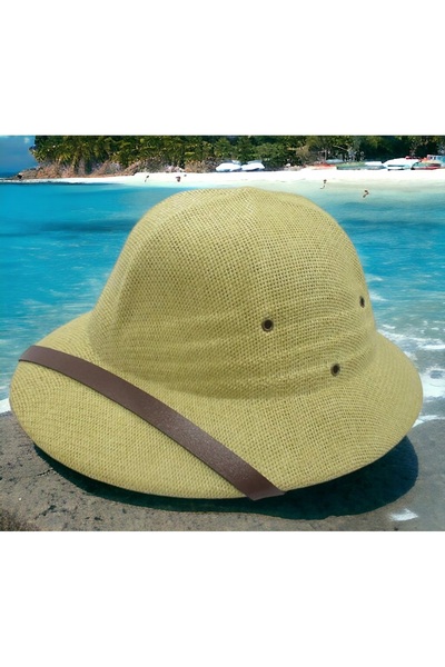 Shopiolog Unisex Explorer Jungle Masquerade Safari Ρυθμιζόμενο ψάθινο κράνος ...