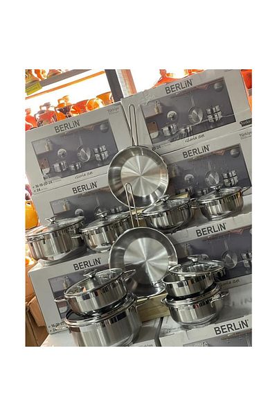 Berlin Gloria 9 Piece Set - Steel Pot