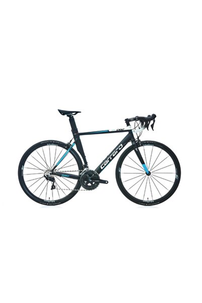 Carraro 28J CARRARO RACE 062 AERO YARIŞ BİSİKLETİ - MAT SİYAH BEYAZ TURKUAZ -...