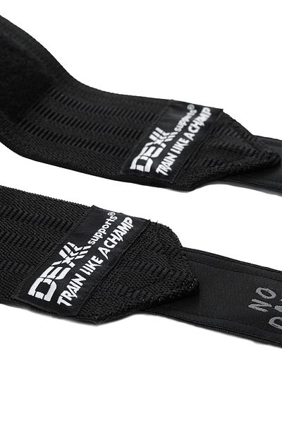 Dex Supports Lasting Energy Sports Wristband Wrist Wraps Black + Weightlifting Strap Straps Orange Set of 2