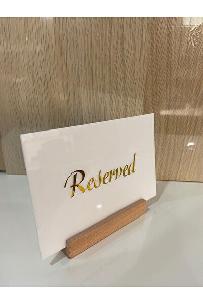 Eser Reklam Pleksi Masa Rezervasyon Standı 10 Adet Cafe Restaurant Düğün Salo...