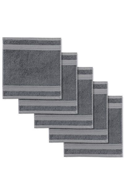 TABEA HOME Rei 5dílná sada ručníků - 100% Eksta měkká a vysoce savá 35x35 cm