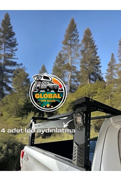 global off road UNİVERSAL ÇADIR TAŞIYICI ROLLBAR 4 led’li