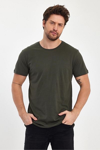 FİHA ΑΝΔΡΙΚΟ Compakt Penye Zero Aka T-Shirt - ΧΑΚΙ