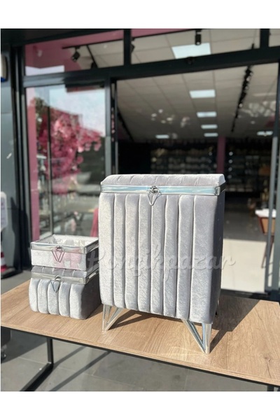 VK CAN MAĞAZALARI VKCAN 3 lü Kirli Sepeti Set