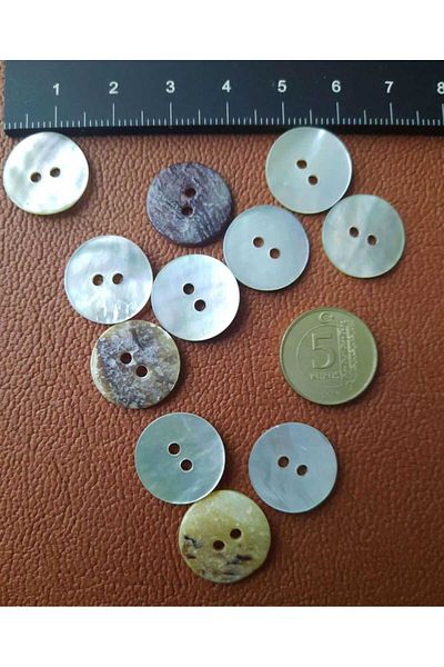 Beyna SEDEF 1st Quality - Natural Real Button 1.5 cm, 1 Pack 20 Pieces