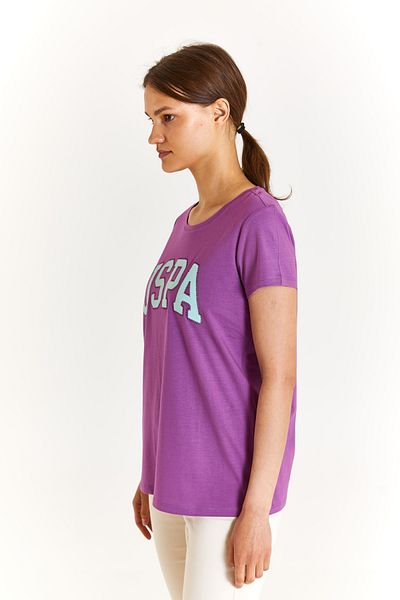 U.S. Polo Assn. Tricou de bază obișnuit pentru femei 100% bumbac Gae1804839