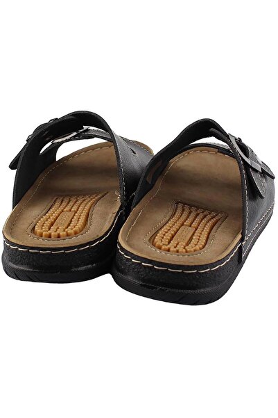 GEZER 12545 Чорні щоденні літні чоловічі капці