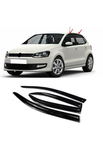 X POWER TUNİNG vw polo 6r 2009-2014 h.b 4.lü siyah mugen cam rüzgarlıgı