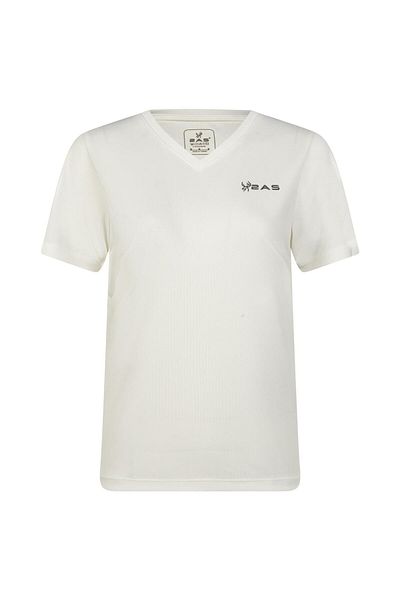2AS Tricou alb Freda cu decolteu în V pentru femei