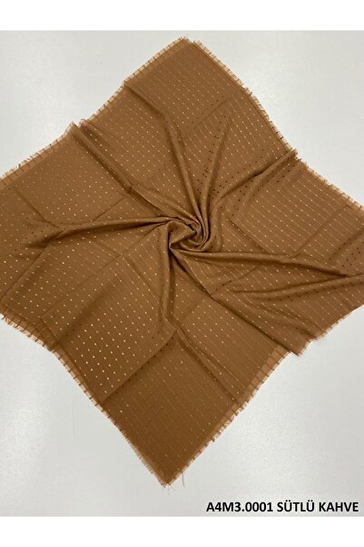 NİSA İPEK FLAMLI PIT PIT SÜTLÜ KAHVE (A4M3)