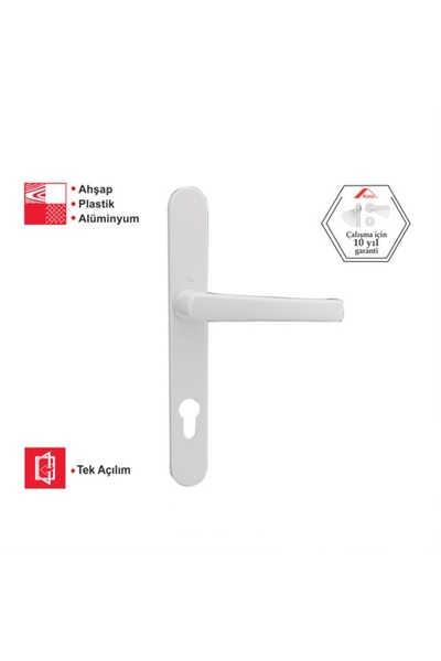 Roto 35/85 Pimapen Kilitli Kapı Kolu Beyaz
