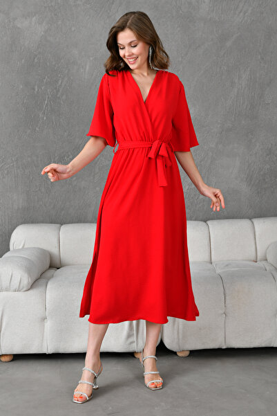 vuvutasarım Аеробін Тканина з поясом, розріз ззаду, деталізований пояс, серед...