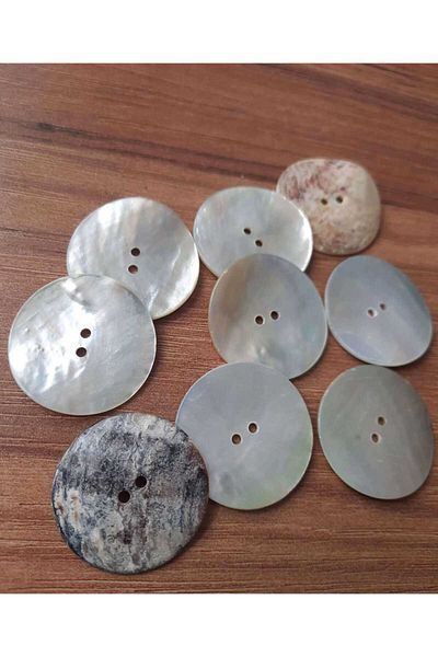 Beyna 1.QUALITY NATURAL REAL SEDEF 3 CM BUTTON 1 PACKAGE 8 PIECES