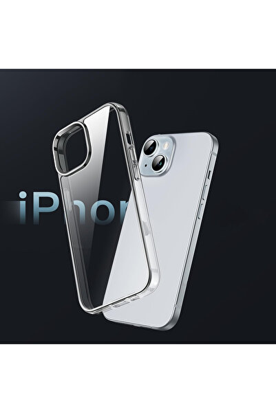 Powerfox iPhone 15 Plus/ 14 Plus Uyumlu Kristal Berraklıkta Kamera Çıkıntılı ...