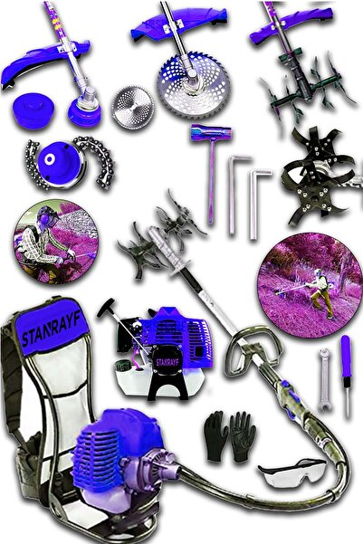 stanrayf Alman W-POWER 16 Hp Çelik Şanzıman Bakır Sargı Benzinli Sırt Tipi Tı...