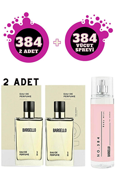 Bargello 384 Edp Floral Kadın Parfüm Seti ve Vücut Spreyi