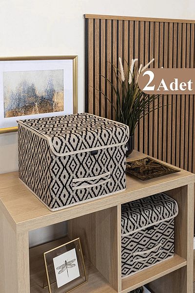 Emir-AYDIN 2 PCS Multi-Purpose Box with Lid Mini Shelf Organizer