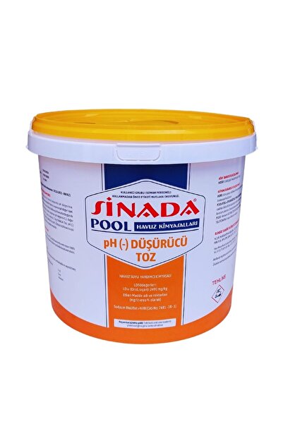 SİNADA HAVUZ KİMYASALLARI Sinada Toz Ph Düşürücü 10 kg Down - Havuz Kimyasalı