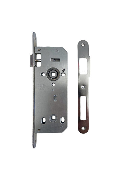 ÖZCANLAR KİLİT OVAL 40mm Gömme İç Kapı WC Kilidi Tuvalet ve Banyo Kapısı Kilidi(WC)(23mmx40mm)